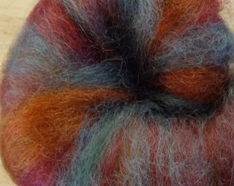 Copper Ore, BFL pin-drafted roving