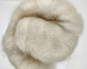 Eiszapfen Wensleydale Wolle Kammzug - Mit Pygora Fibre