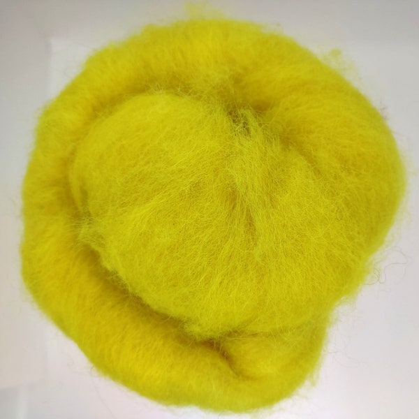 Firefly BFL Wool Roving With Angora Bunny Fiber