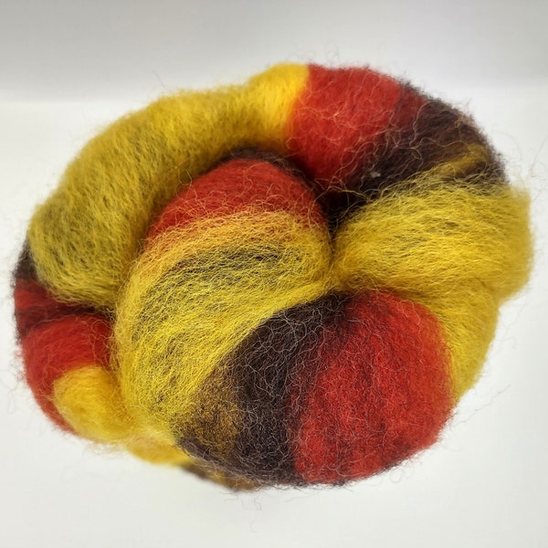 Western Tanager Romney Wool Roving - Spinning