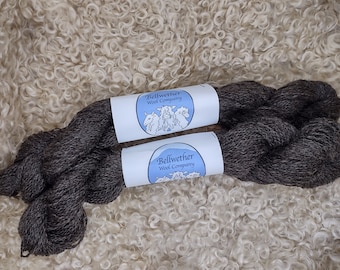 Wensleydale und Merino Wolle Garn - 2 Ply Sockengewicht - Naturfarben