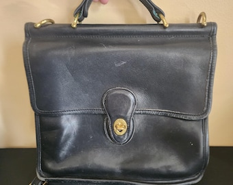 Vintage Coach Willis Style 9927 Black W Hang Tag USA Made - Etsy