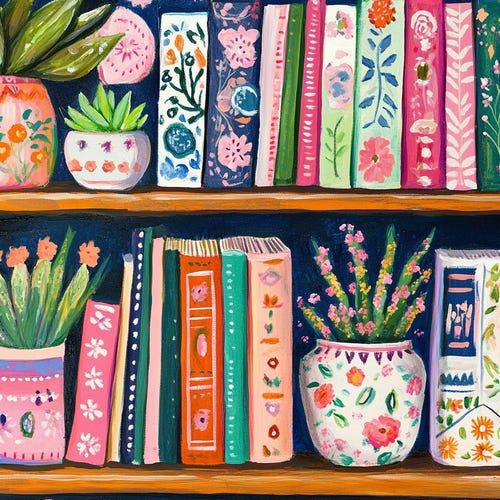 Diamond Painting-set voor boekenplanken voor volwassenen, kleurrijke boeken en bloemen, bloemenboekenkast, doe-het-zelf edelsteenkunst, cadeau voor boekenliefhebbers, decoratie voor leeshoekje
