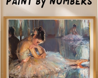 Kit Dipinto A Numeri Su Tela 40x50 Cm - Per Adulti E Bambini, Pittura A Olio Digitale Fai Da Te
