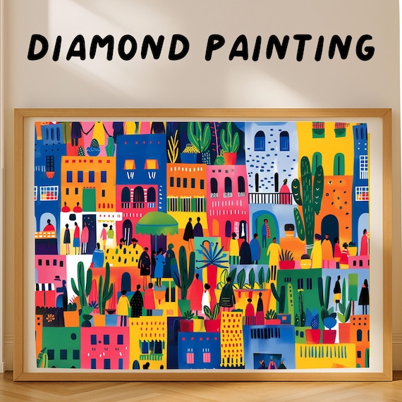 Diamond Painting 30x40 Cm Strass Meecaa - Kit Per Pittura A Mosaico Con Strumenti Per Pittura A Lavoretto Antistress Adulti