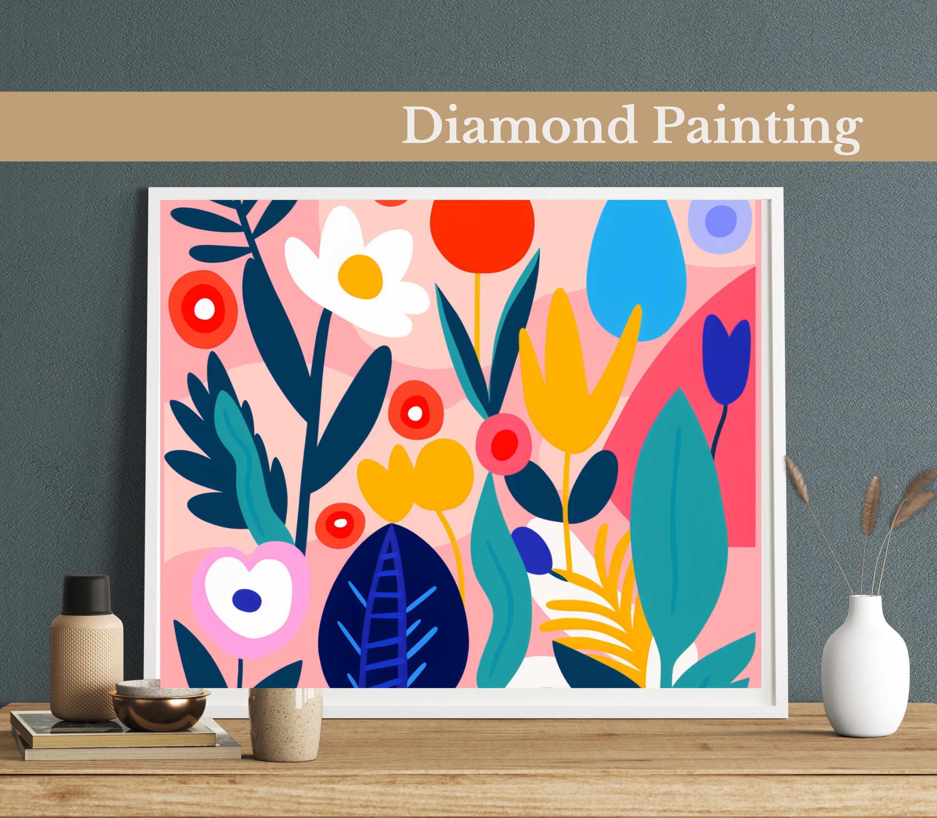 Kit Diamond Painting 5D Fiori 30x40cm - Pittura Con Diamanti Per Adulti, Decorazione Casa - Foto 8