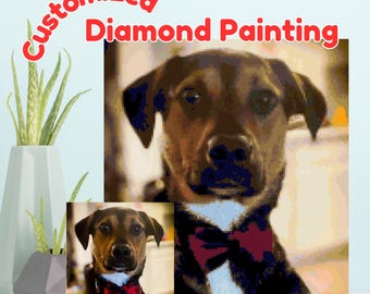 Custom Diamond Painting Kit: Personalized Photo 5D Art, DIY Gift