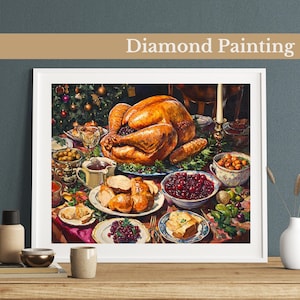 Kit de pintura de diamante para celebração de festa de Natal, strass faça você mesmo, decoração de casa faça você mesmo para o Natal. Arte com pedras preciosas para adultos e crianças, presente de Natal