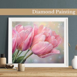 Tulip Diamond Painting Kit: Elegant Floral DIY Gem Art