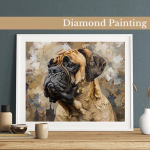 Kit de pintura com diamantes Guardião Mastim Majestic, kits de arte com pedras preciosas para adultos e crianças, pintura com diamantes faça você mesmo, decoração de parede para casa