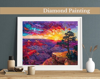 Grand Canyon  Diamond Painting Kit, Impressionist Style,DIY Rhinestone Art for Home Decor, Gem Art For Adults & Kids, Incanto Painting