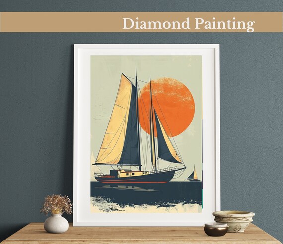 Kit Diamond Painting 5D Spiaggia 30x40 Cm | Pittura Con Diamanti Per Adulti E Bambini - Foto 10