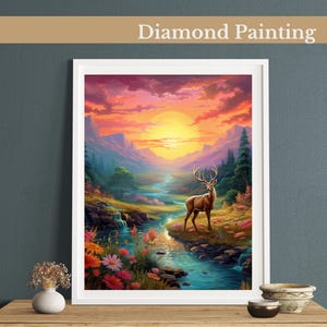 Wildtiere Diamant Malerei Set, Edelstein Kunst Kits Für Erwachsene und Kinder, Handgemachte Hauswanddekor Malerei