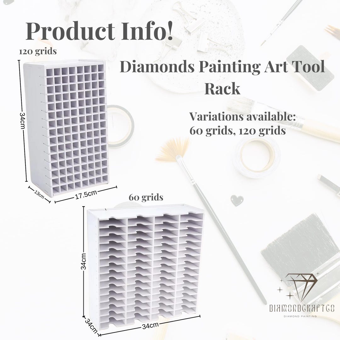 Diamant-Malerei Aufbewahrungstablett Mit Deckel – 6 Tabletts, Lila – 2-in-1 Organizer & Sortierhilfe