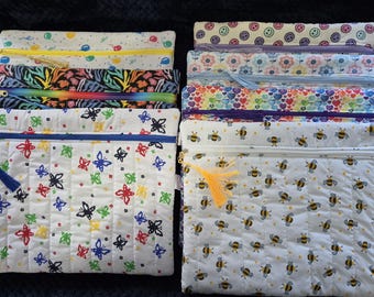 Handmade Project Bag for Cross Stitch/Embroidery/Laptop Pouch