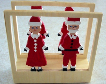 Mr. & Mrs. Santa Clause Napkin Holder