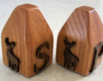 Oak Deer Salt and Pepper Shaker