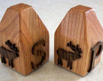 Oak Elk Salt and Pepper Shaker