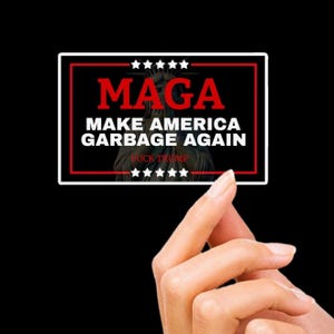 Anti Trump Vinyl Aufkleber, Benutzerdefinierter wasserdichter 4 "x 2" Aufkleber