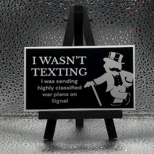 戦争計画の信号ビニールステッカー - 防水反トランプデカール（4インチ×2.5インチ）