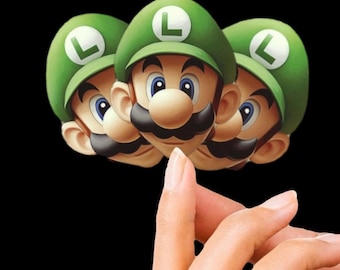 Paquete de 3 pegatinas de vinilo de Luigi, pegatinas impermeables personalizadas Deny Defend Depose