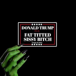 Anti Trump Vinyl Aufkleber, benutzerdefinierter wasserdichter 4 "x 2,5" Aufkleber