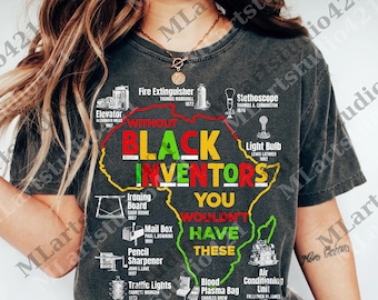 Black Inventors Black History Month African Mens Womens png, Black History Month Gifts, Black History Digital Download