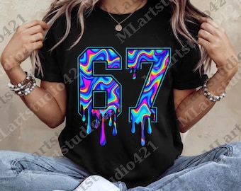 Six Seven png, Funny Number 67 Creative Digital, Six Seven 67 Bruh Meme Graphic png, Gift For Boy and Girl