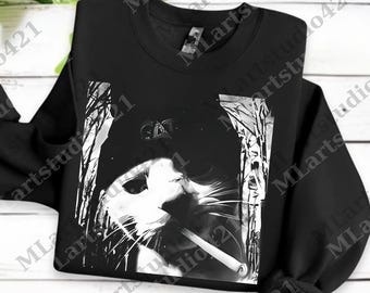 Vintage Graphic Funny Cat Meme png, Support Local Street Cats Silly Digital, Gift for Woman and Man, 90s Aesthetic png
