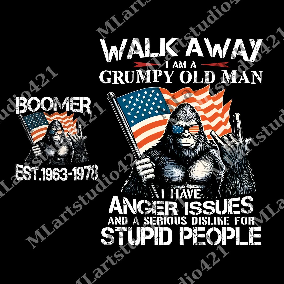 Grumpy Boomer Walk Away Im A Grumpy Old Man Baby Boomer Graphic Png, Boomer FAFO ...