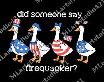 America Firequacker Goose png, Did Someone Say Firequacker png, Party In The USA png, Summer American Animal png