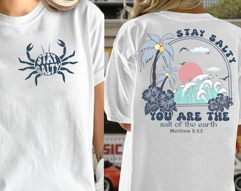 Stay Salty PNG, Christian Beach Sublimation Digital Download, Instant Download