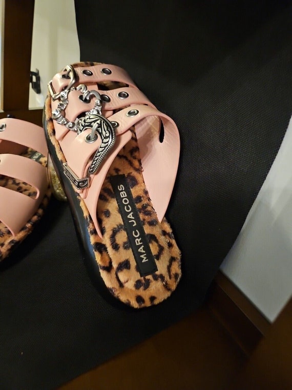 Marc jacobs emerson pink sport sandals slide buck… - image 6
