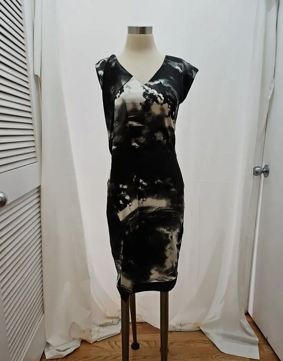 Vtg 90s karen millen us 4 black & white the storm