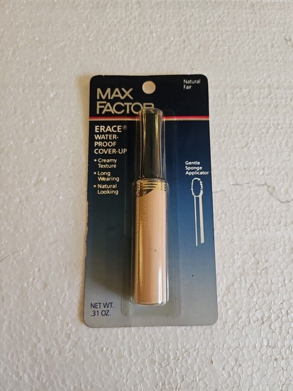 Vtg 1986 max factor natural fair erase water-proof
