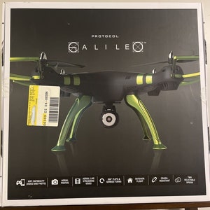 Protocol galileo stealth quadcopter drone with camera and live streaming - black