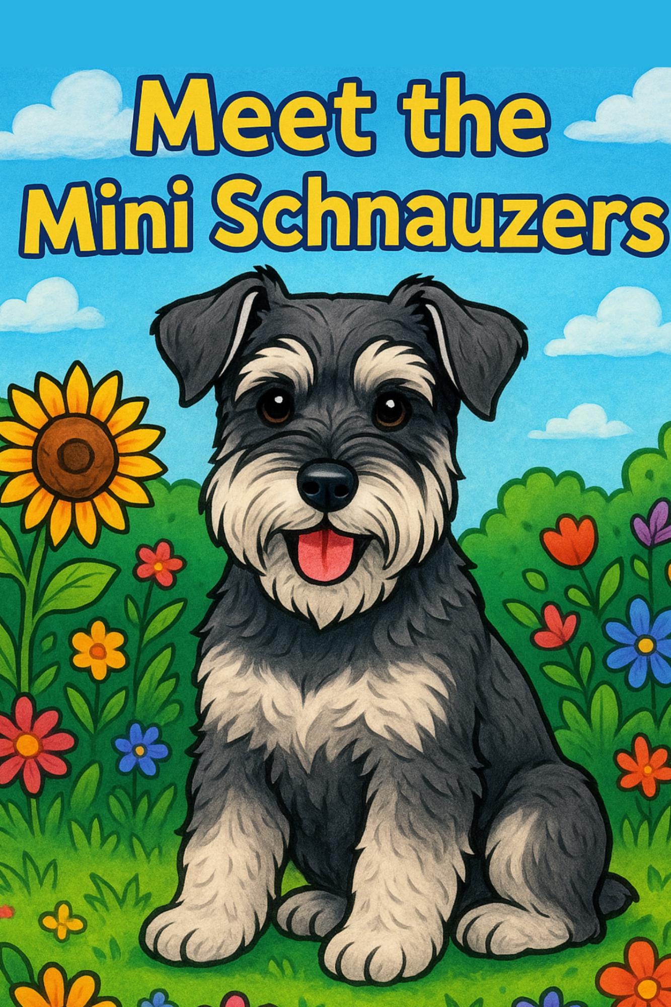 Trending * Meet the Mini Schnauzers Coloring Book * Digital