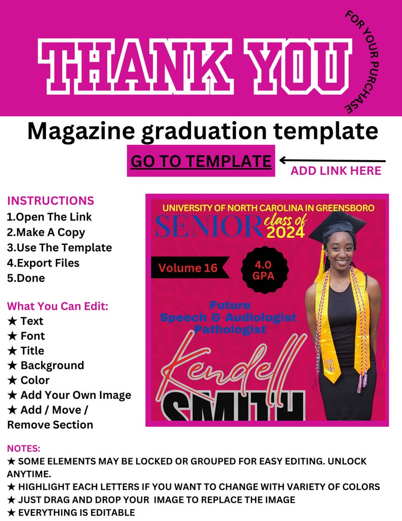 Trending Digital Magazine Template * Editable Graduate Template ...