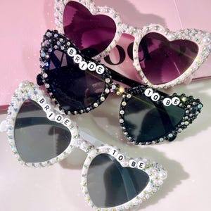Customized Pearl Sunglasses Bride, Bride To Be Sunglasses, Rhinestone Wedding Accessories, Bridal Shower