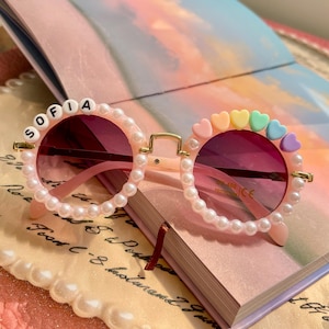 Benutzerdefinierte Sommer Spaß Geschenk für Kinder Personalisierte Kinder Sonnenbrille niedlichen Geburtstagsgeschenk Name