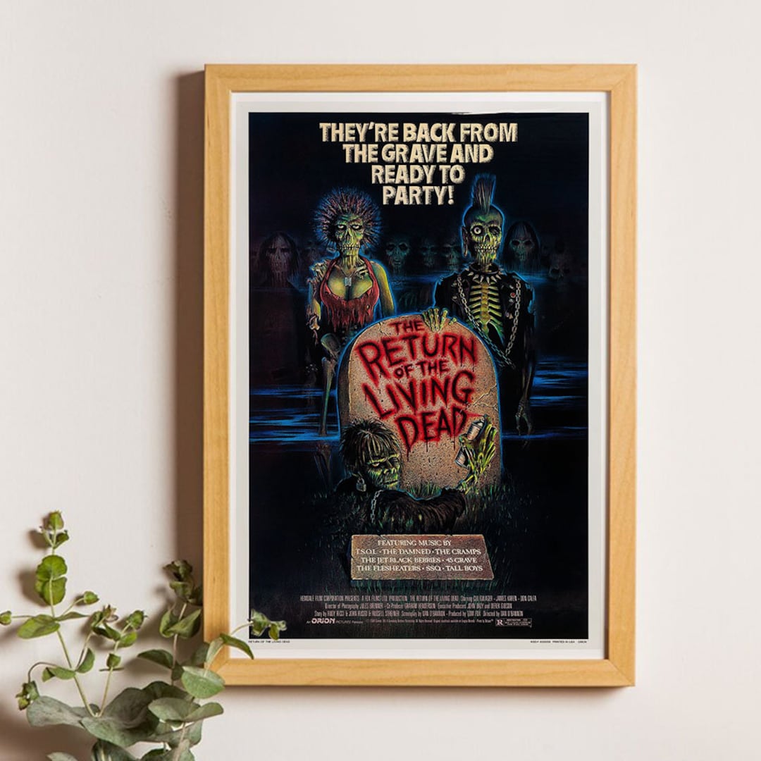 Living Dead Collection Poster Return of the Living Dead Movie Poster, Canvas Poster Printing, Classic ...