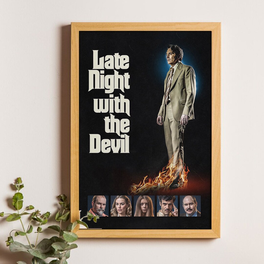 Late Night With the Devil Movie Poster, Canvas Poster Printing, Classic