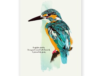 Kingfisher - 9x12" Giclée Print