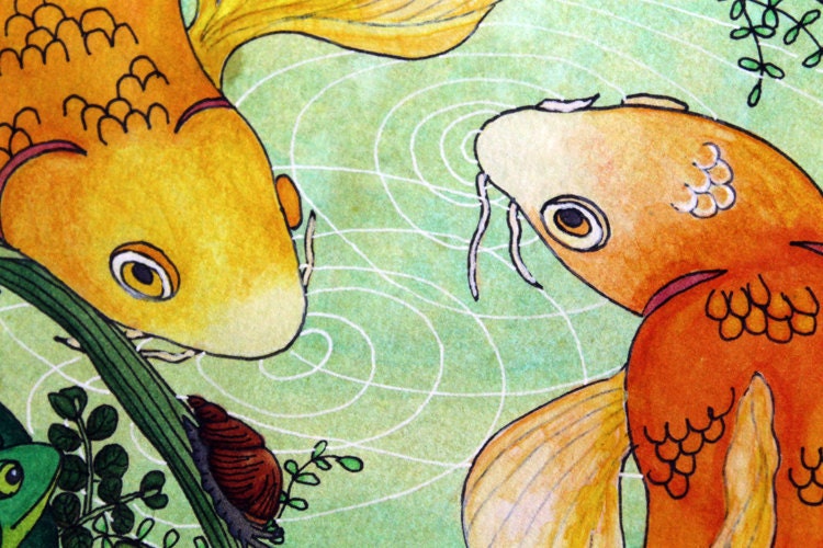 Koi Giclée Print - Etsy