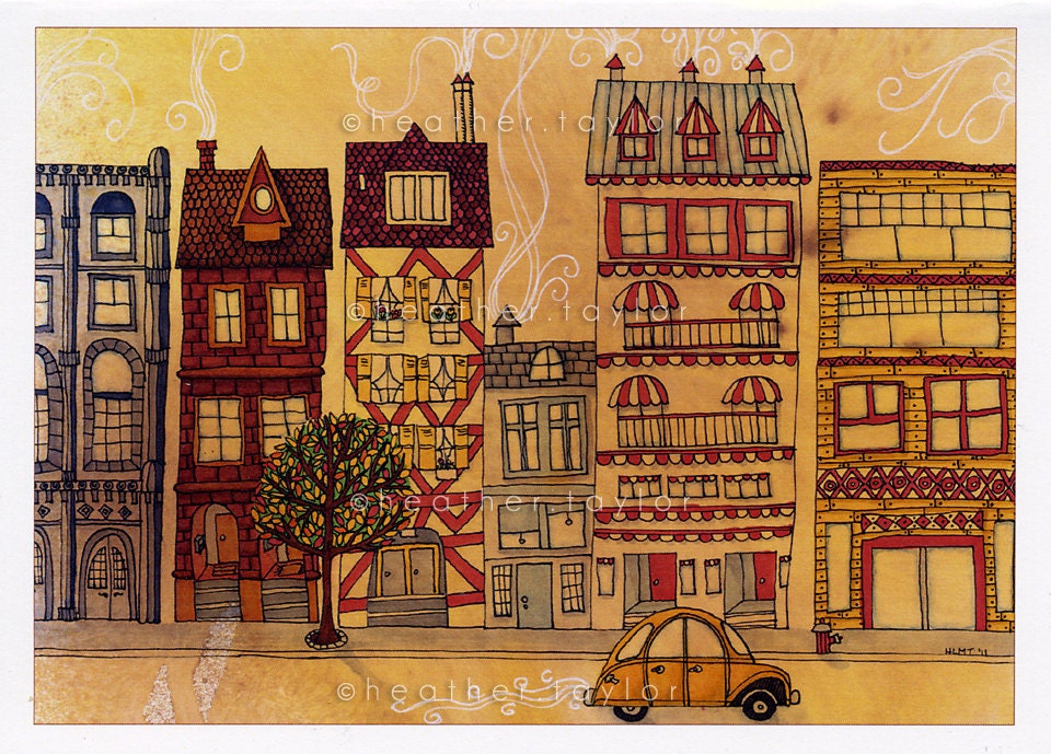 Main Street Greeting Card