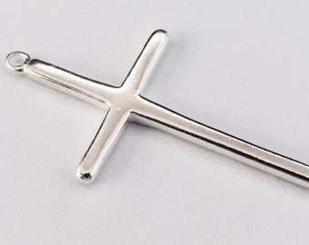 27mm Sterling Silver Cross Connector #BSM045