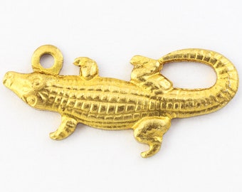 Alligator Crocodile Lizard Animal Lobster Claw Clip Dangle Charm for Bracelets Adorable Charms and More for Your own Designs by CharmingStuffS