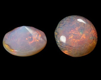 13mm x 18mm Pearlized Petal Pink Point Back Teardrop Cabochon #UP570