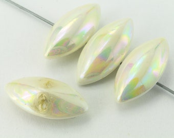 13mm x 18mm Pearlized Petal Pink Point Back Teardrop Cabochon #UP570