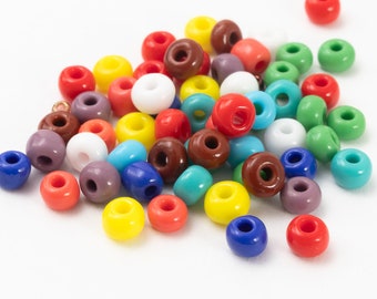 Vintage Czech Glass Seed Beads Luminous Blue Shimmer Long Full 20/" Hank 12//0